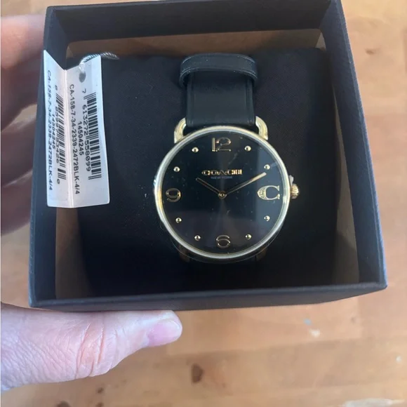 Coach Gold and Black Quartz Watch